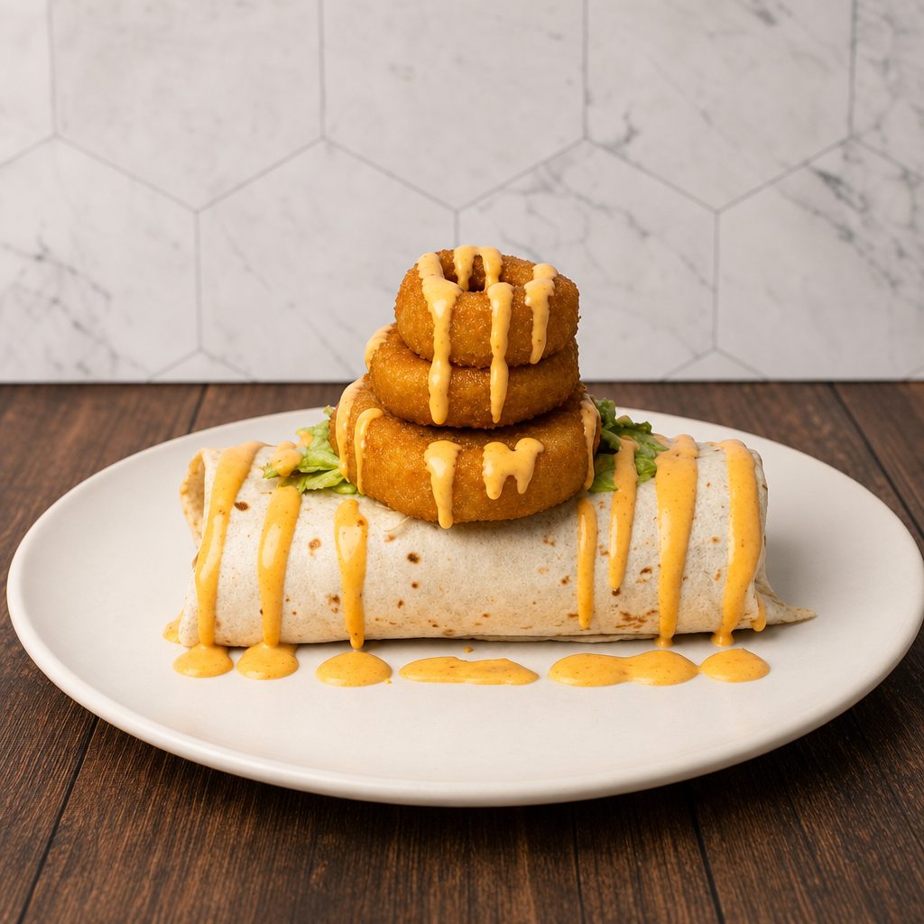 Open Seafood Burrito.