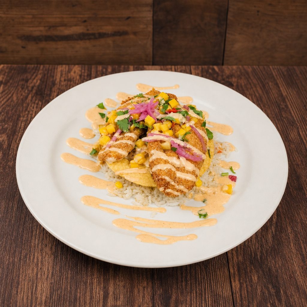 Fish Tostada.