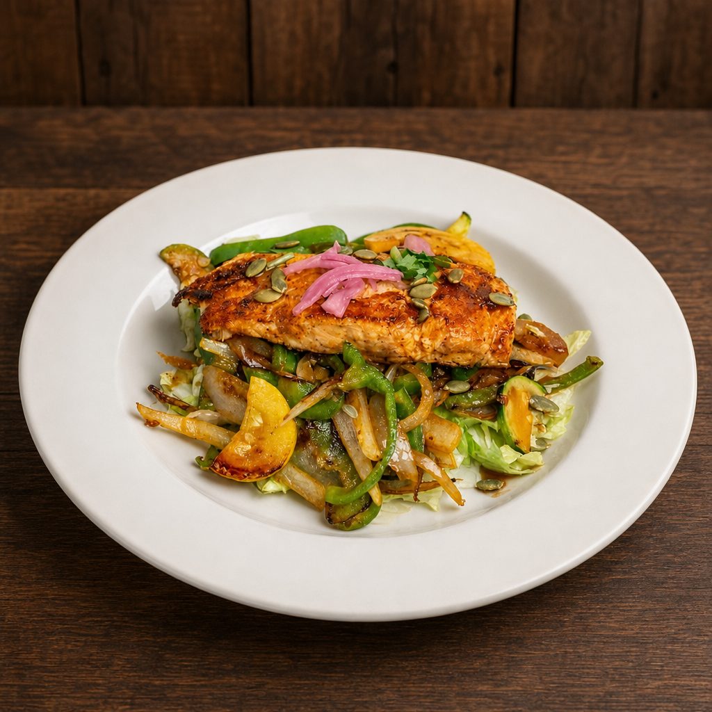 Grilled Salmon.