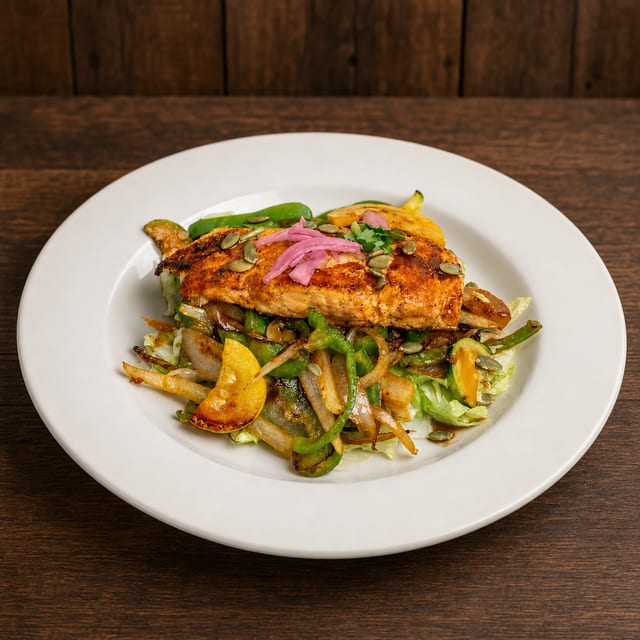 Grilled Salmon.