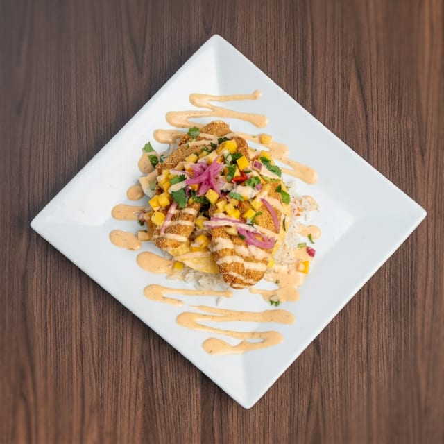 Fish Tostada.