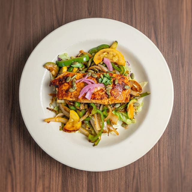 Grilled Salmon.